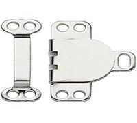 Prym Juego De 3 Ganchos Para Pantalón Y Falda Con Barras, Tamaño 9.50 mm, Plata