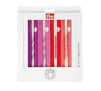 Prym Juego de Agujas de Doble Punta, Kunststoff, Rojo, Rosa, Blanco, talla única