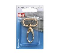 Prym Karabinerhaken 25 x 45 mm New Gold Mosquetón, Aleación de cinc