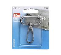 Prym Karabinerhaken 40 x 60 mm Gunmetal Mosquetón, Aleación de cinc, Metal Oscuro, Zinc