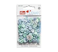 Prym Love Color Snaps Mini Annähoptik Hellblau Fasteners, Light Turquoise, Blue, Light Blue, 9 mm