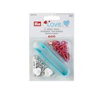 Prym Love Press Fasteners, Metal, Red, Orange, Pink, 14 x 9.3000000000000007 x 2.5 cm