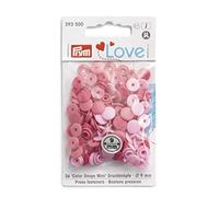 Prym Love Press Fasteners, Pink, talla única