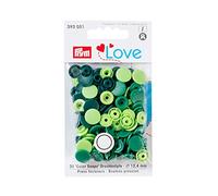 Prym Love Press Fasteners, Poliéster, Verde, One