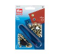 Prym Ösen Messing Ojales, Metal, Oro, 9.3 x 5.7 x 0.7 cm, 50