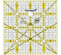 Omnigrid 4-Inch Square Grid, Clear Quilting and Sewing Ruler Reglas de Acolchado, Acrílico, 4 Inches x 4 Inches