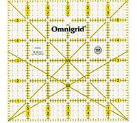 Prym Omnigrid 6" x 6" Square Quilting and Sewing Ruler Reglas de Acolchado, Clear, 5 mm