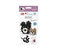 Prym Pompom Template, Black, Brown, White, 5 x 5 x 3 cm