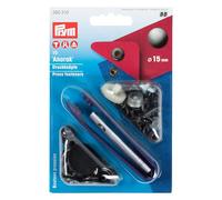 Prym 390.31 Press Fasteners, Tela, Black, 15 mm, alteisen, 10 Stück