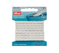 Prym - Prym Blanco (7 mm, 3 m) Súper Elástico - 1 Unidad