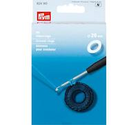 Prym Anillas de croché plásticas 26 mm blanco 96 unidades