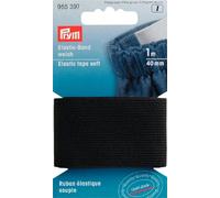 Prym - Prym Soft Black (40 mm, 1 m) Cinta elástica - 1 unidad
