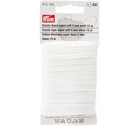 Prym - Prym White Super Soft (5 mm, 15m) Cinta elástica - 1 unidad