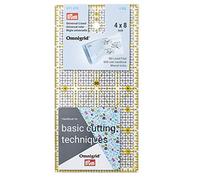 Prym Regla rectangular transparente 4 x 8 pulgadas