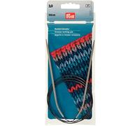 Prym Rundstricknadeln ALU 100 cm 3,00 mm Grau Agujas Redondas, Aluminio, Gris, 3,0 mm