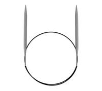 Prym Rundstricknadeln ALU 40 cm 5,00 mm Grau Agujas Redondas, Aluminio, Gris, 5,0 mm