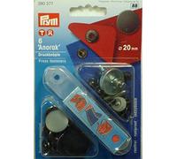 Prym Sujetadores de Prensa sin Coser, Metal, Brunished, 20 mm