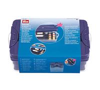 Prym Sewing Threads Box, Transparent, Dark Violet, 24 x 16,5 x 8 cm
