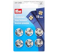 Prym Silver Brass Fasteners, Metal, 15 mm