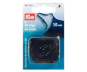 Prym Sostén Correas, Negro, 10 mm, schwarz, 2 Stück, 2