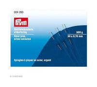 Prym Straight Pins, Acero, Silver, 30 x 0,70mm