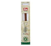 Prym Strumpfstricknadeln CUBICS Natural 15 cm 2,00 mm Agujas de Tejer, Holu, Multicolor, 2 mm