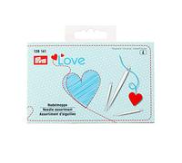 Prym Surtido Aguja con Enhebrador, Metal, Multi, 12.5 x 8 x 2 cm, 5 Unidades