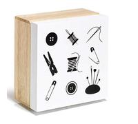 Prym Surtido de cajas de costura con motivos de madera, multicolor, talla única