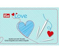 Prym Tarjeta de aguja con punzantes, zargadores y enhebrador, color plateado