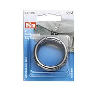 Prym Taschenringe 35 mm Gunmetal Anillas para Bolsillo, Aleación de cinc, Metal Oscuro