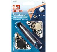 Botones de presión para atornillar - Yacht/Caravan - 10 pieza - Plata - Prym
