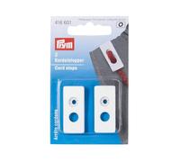 Prym Topes de Cable rectangulares de 2 Agujeros, Blanco, 9.3000000000000007 x 5.7 x 0.7 cm