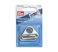 Prym Triangel-Ringe mit Steg 30 mm silberfarbig Anillos Triangulares, Aleación de cinc, Plateado