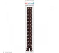 Prym Zipper, Encaje, Brown, One Size
