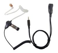 Pryme LMC-1AT-21 Auricular de radio, micrófono de solapa de vigilancia de 1 cable, auriculares, compatible con Kenwood ProTalk PKT-23 KHS-33 KHS-34