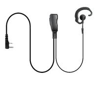 Pryme LMC-1EH01 Conmmercial Series Micrófono de solapa con auricular estilo gancho y conector Kenwood de 2 pines