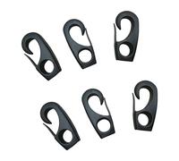 Pryntopha - 6 diseños de gancho elástico para un uso fácil en equipo de campamento, encuadernación de equipaje y necesidades de almacenamiento en el hogar, uso diario