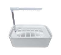 Pryntopha Dispositivo de ducha de cuidado diario para pájaros con alimentación USB con circulación automática de agua y fácil control de flujos de agua, gran casa de baño para pájaros para periquitos