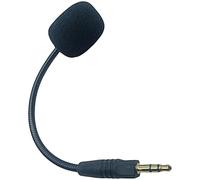 Pryntopha - Micrófono flexible para juegos de 3,5 mm con función de cancelación de ruido para mejorar la cubierta de esponja de sonido