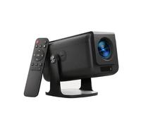 Pryznal Proyector inteligente 2025 4K 1080P con aplicaciones integradas, 500 ANSI WiFi 6 Bluetooth 5.0 proyector portátil para exteriores, luz azul baja, funciona con consolas de juegos/teléfonos