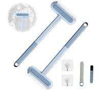 PRZRAO 2 Piezas Removedor de Pelo de Mascotas Cepillo de Limpieza Multifunción 3 en 1 con Cepillo Oculto Cepillo Quitapelusas Portátil Reutilizable para Ropa Alfombra Vidrio Coche