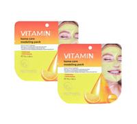 PS.PRETTYSKIN Mascarilla Coreana Modeladora con Esp?tula (Pack de 2) (Vitamina)