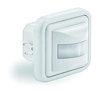 PS-TECH - Detector de Movimiento Empotrable, para Caja de Mecanismos, Conexión 2/3 Hilos, Interruptor ON/Off/PIR, Cobertura 160°, Alcance 9 m, Temporizador 10 s-7 min, Ajuste Luz 3-2000 Lux