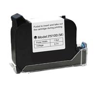 PS100 - Cartucho de inyección de tinta de secado rápido para impresora de inyección de tinta de mano, funciona en papel, tela, madera, cerámica, vidrio, varias impresiones de fuerte adherencia