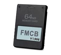 PS2 FMCB Free McBoot Card v1.966 Meory Card 64MB para PS2 - Tarjeta de memoria Plug and Play PS2 - Ejecuta juegos en disco USB o disco duro