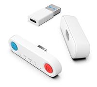 PS5 aptX Low Latency Audio Bluetooth Adaptador, Inwa Bluetooth Audio Inalámbrico Transmisor Dongle, USB/USB C, para 2 Auriculares, para PS4/5, Switch, PC