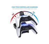 PS5 Controller Charger, Charging Station Stand Compatible with Sony Playstation 5 with LED Indicator