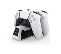 PS5 Controller Charger for Playstation 5 Controller Dual USB Fast Charging Stand Station with Indicator
