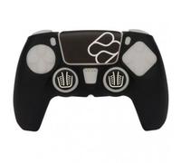 FRTEC - Protector de Silicona negro + Grips + Pegatina Touchpad Dual Sense, para mando Playstation 5 (PlayStation 5)
