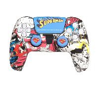 FRTEC - Custom Kit DC Licencia Oficial, Silicona + Grips + Sticker Touchpad Compatible con PlayStation 5 (Superman)